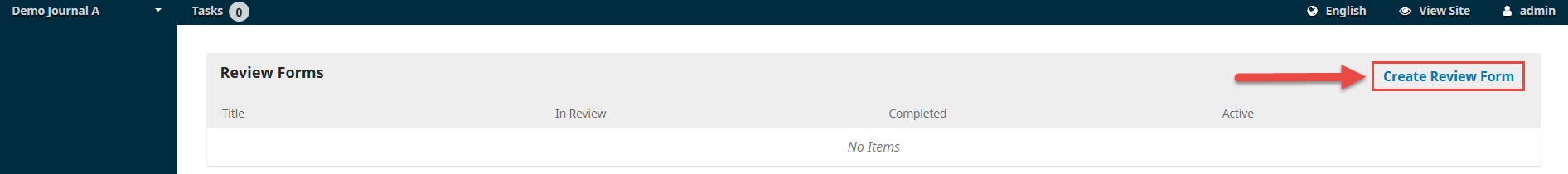 OJS 3.x workflow settings create review form link